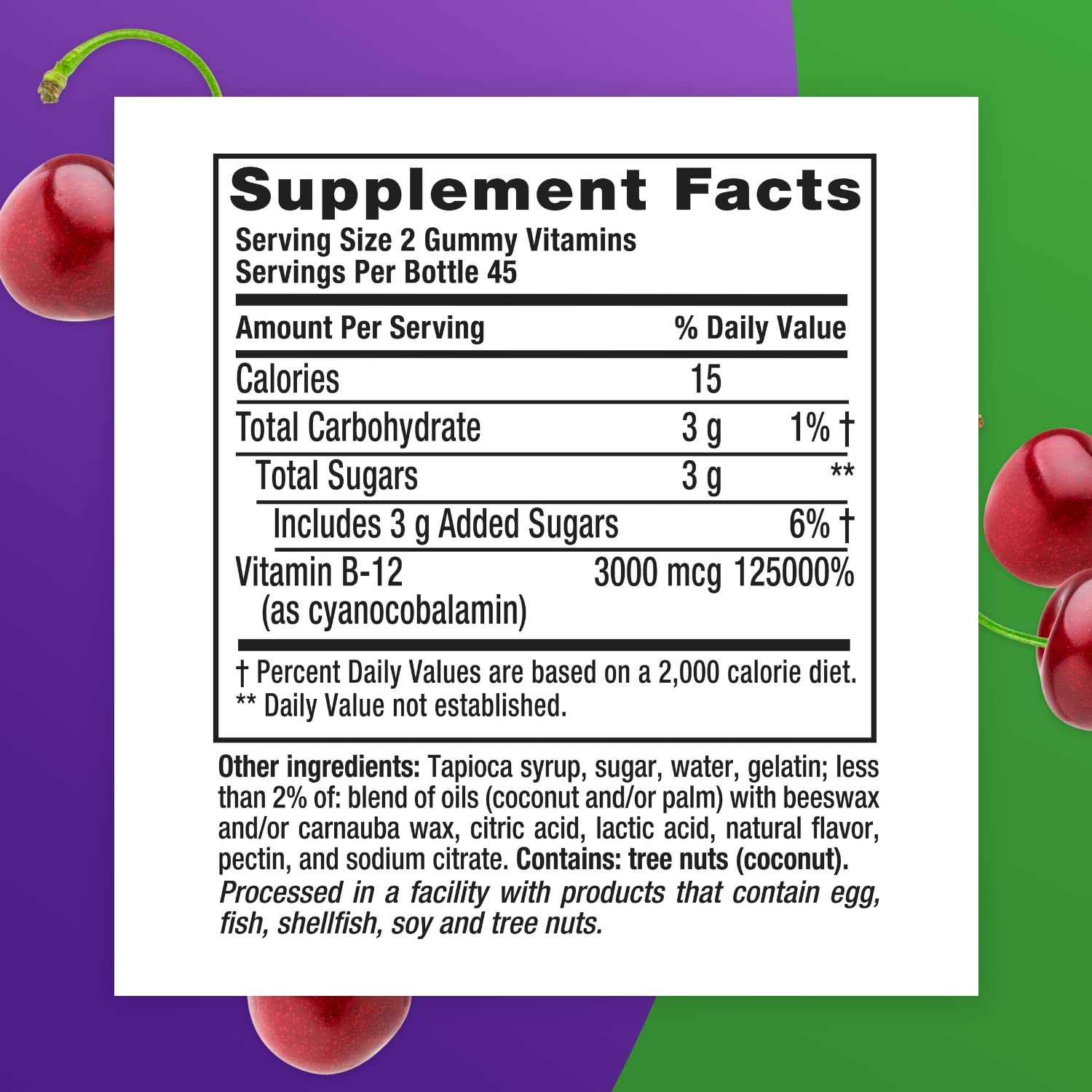 Buy Vitafusion Extra Strength Vitamin B12 Gummy Vitamins, Cherry