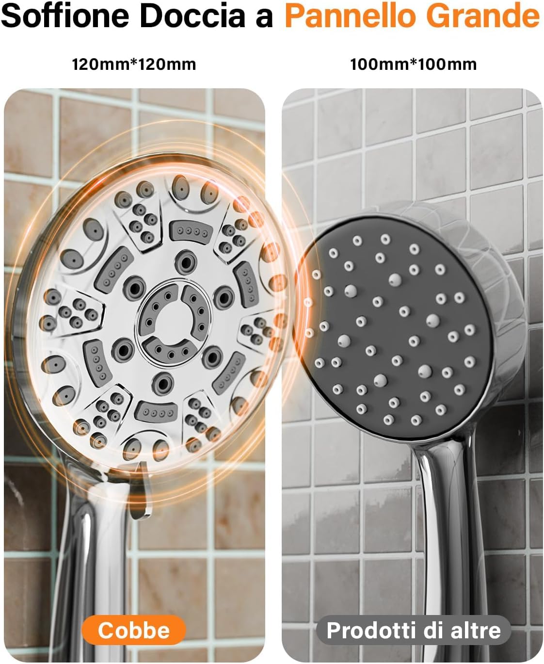 Vicloon Soffione Doccia E Sostituzione Sfere Minerali Imposta,Alta - Foto 9