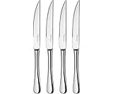Robert Welch Radford Bright Cutlery Steak Knife, Set of 4. Made from Stainless Steel. Dishwasher Safe.