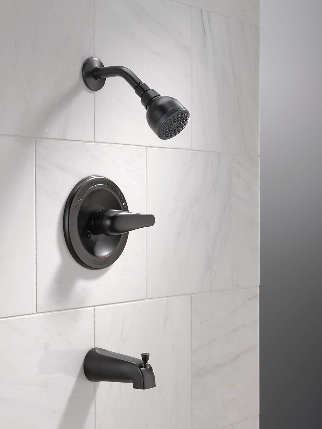 Buy 1 get 1 Peerless Single-Handle Tub and Shower Faucet Trim Kit with Single-Spray Touch-Clean Shower Head, Oil-Rubbed Bronze PTT188750-OB (Valve Not Included)