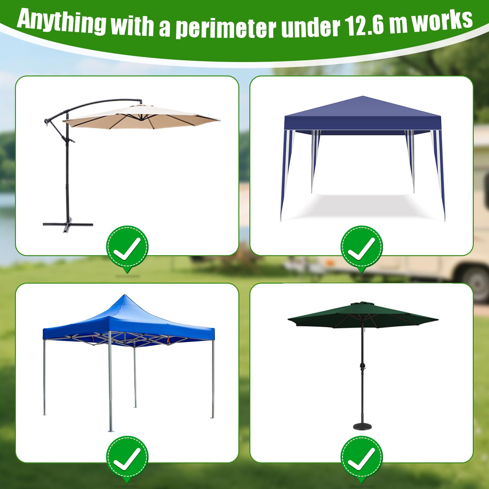 Moustiquaire pour tonnelle - 3 x 3 m - Noir - Filet anti-insectes - 2 fermetures éclair - Réglable - Maille fine - Pied rempli d'eau - Pour jardin, patio, cour, camping