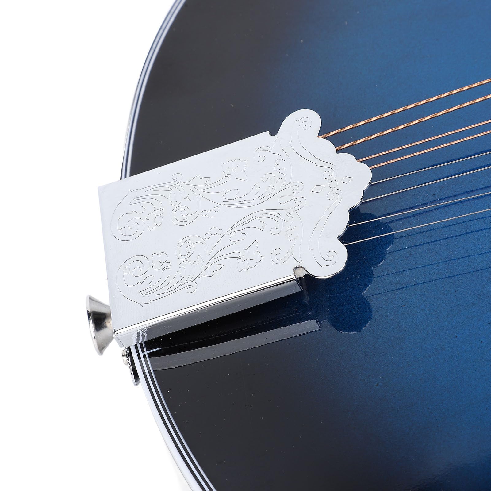 Mandolino 8 Corde, Tono Caldo e Ricco in Legno di Pesca con Accordatori Cromati Aperti, Mandolino Stile A for Musicisti Professionisti e Performance Live