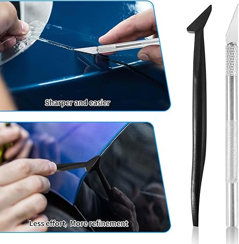 Miniatura 3 de Mcykcga Kit de herramientas de envoltura de vinilo, 10 piezas de herramientas profesionales para envoltura de automóvil, kit de herramientas de