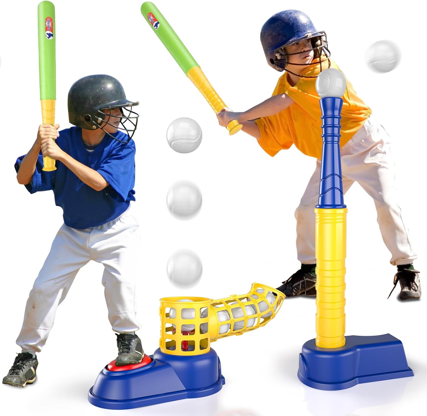 Bennol T Ball Set Toys for Kids Boys 35 58, Kids Baseball Tee Toys Includes 10