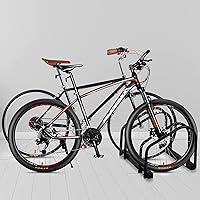 Vista 7 de WALMANN Soporte para bicicleta de piso para 2 bicicletas, soporte de estacionamiento para bicicletas, soporte de almacenamiento para bicicletas