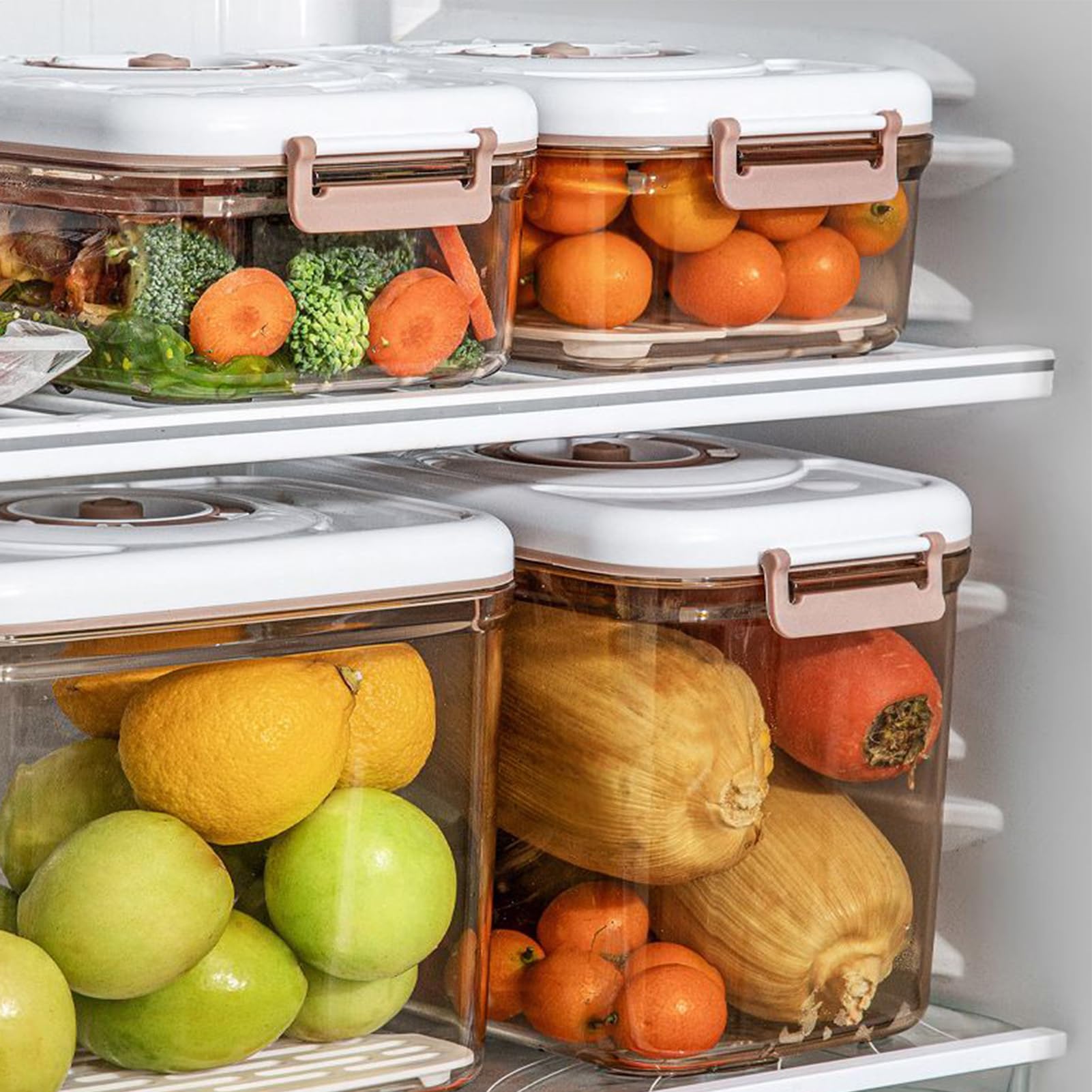 Pojemnik na żywność Szczelne Słoiki I Pudełka Do Mikrofalówki | Próżniowe pojemniki na owoce do szczelnego lunchboxa, lodówki, zamrażarki, kuchni, kempingu, pikniku, pracy, podróży,