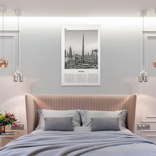 Miniatura 8 de Impresión de Dubai en blanco y negro, arte de pared de Dubai, póster de Dubai, foto de Dubai, decoración de pared de Dubai, póster decorativo de