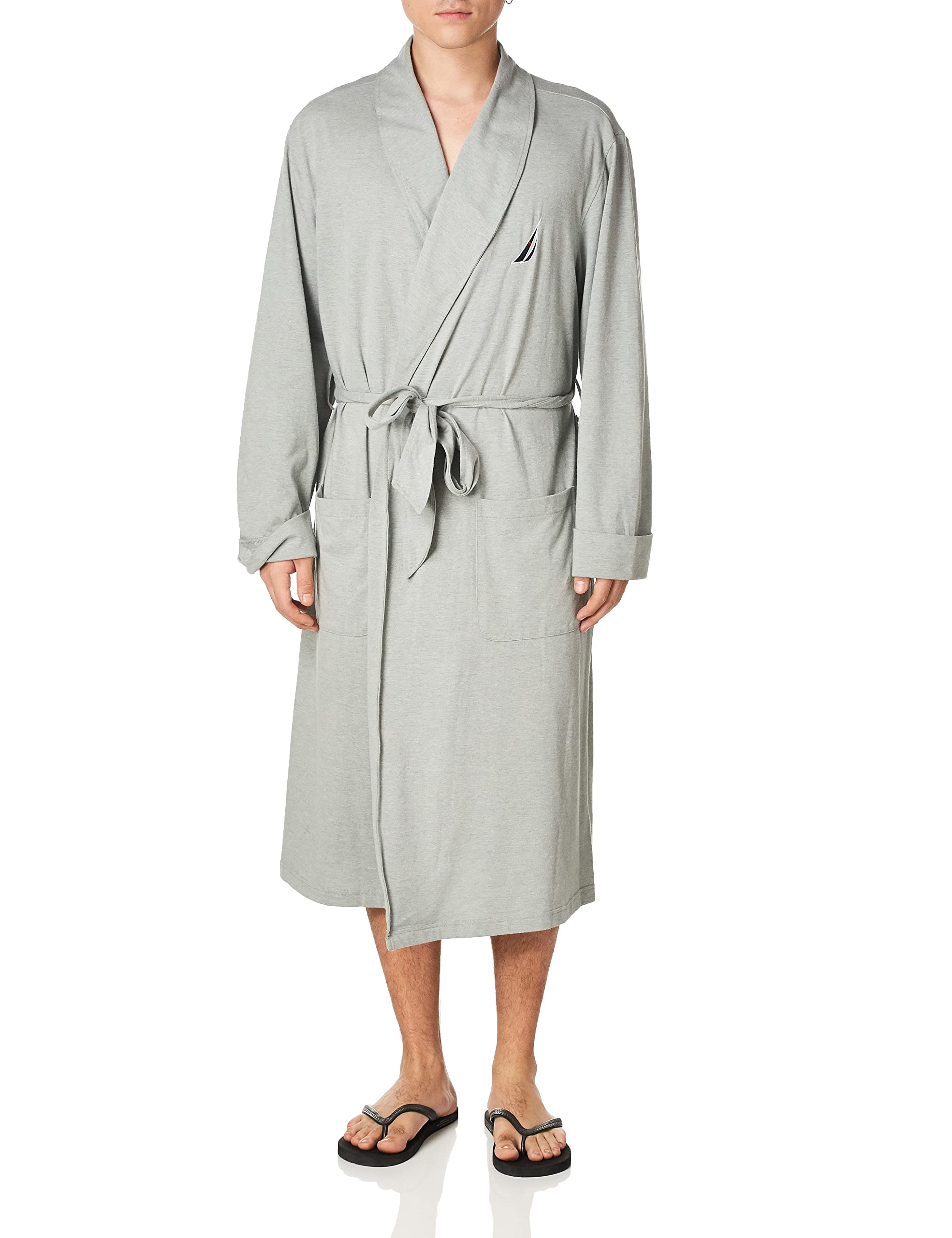 Photo 1 of Nautica Men's Knit Robe Small-Medium Grey Heather