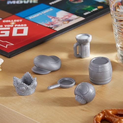 Miniatura 9 de Monopoly The Super Mario Bros. Movie Edition - Juego de mesa para niños, juegos familiares para fanáticos de Super Mario, mayores de 8 años
