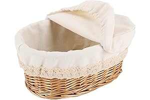 Round Bread Basket Serving Woven Bread Baskets Wicker Basket Sourdough Proofing Basket...