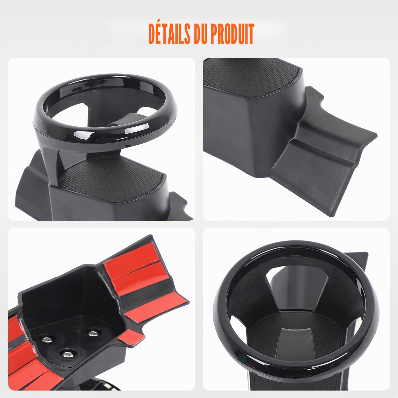 Porte-gobelet de voiture, porte-gobelet de voiture, porte-gobelet gauche, ABS, 1 pièce, compatible avec BMW Série 3 (2005-2012)