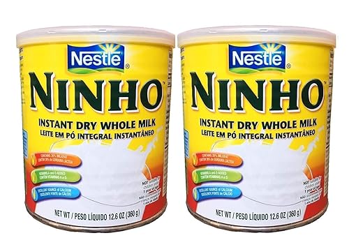 Nestlé - Ninho - Leche entera seca instantánea - 12.7 oz (PACK DE 2) | Leite Em Pó Integral Instantâneo - 12.70 oz