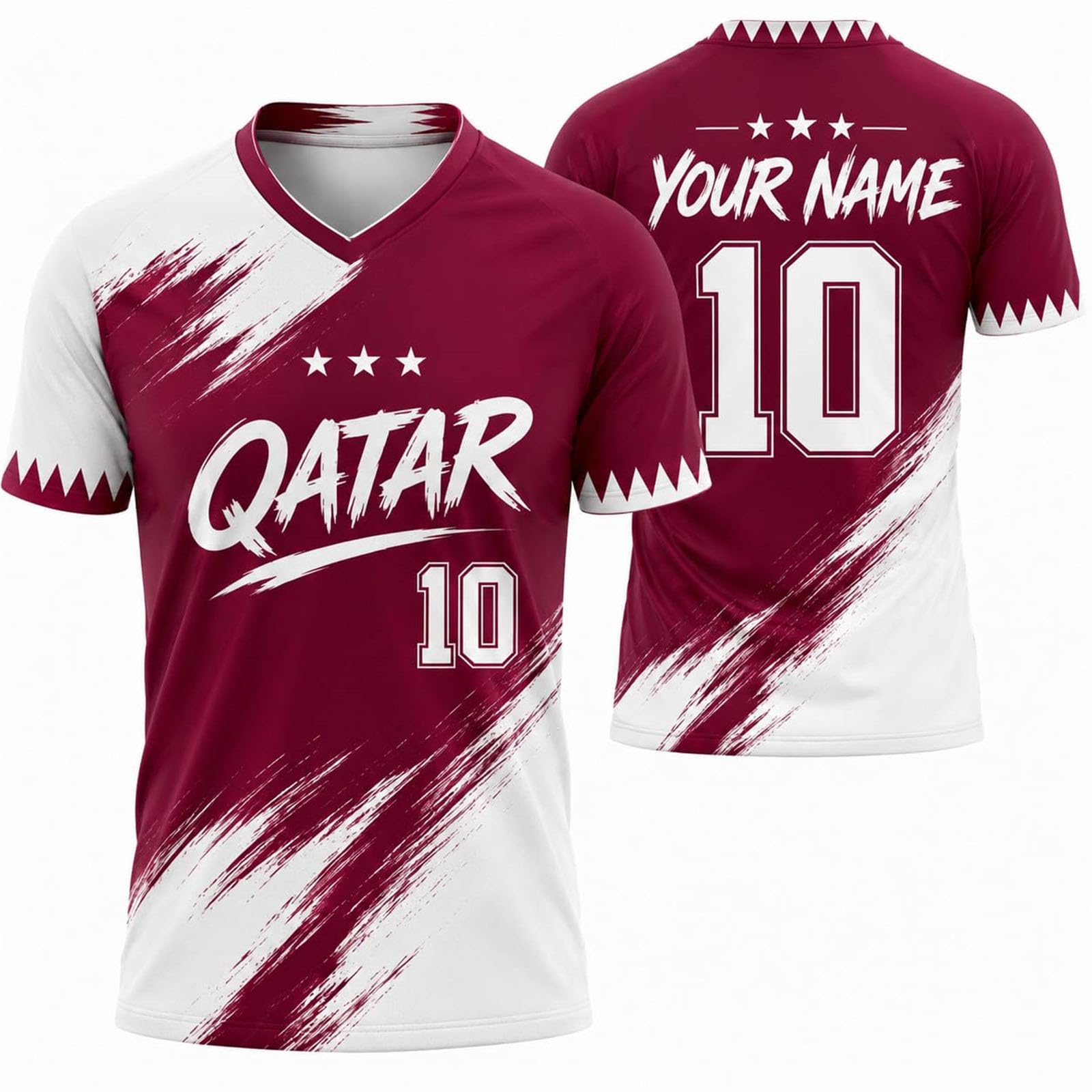 Personalised Name Number Football Shirt 2026 Men Women Youth (Qatar)