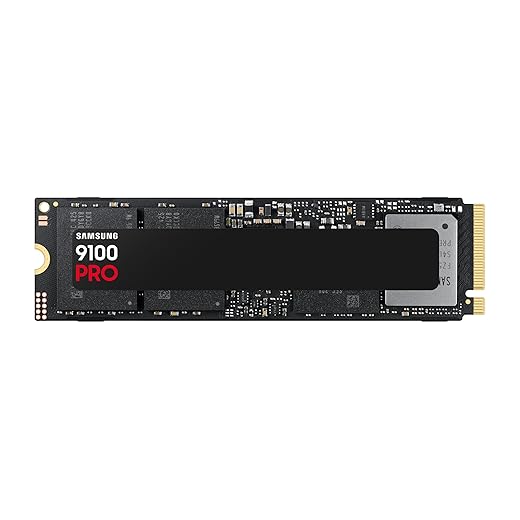 Samsung SSD 9100 PRO 2TB, PCIe 5.0x4 M.2 2280, Seq. Read Speeds Up to 14,800MB/s, Best for AI Computing, Gaming, and Heavy Duty Workstations (MZ VAP2T0B/AM)