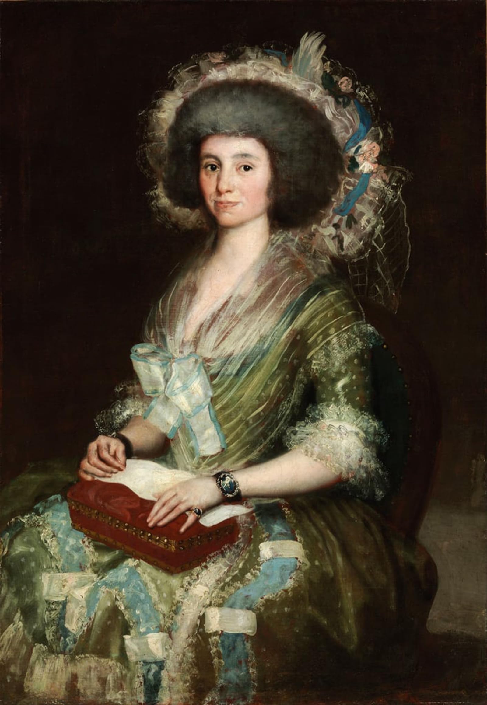 SERENDIPITP Aesthetic Poster Photo Wall Print Retro Picture Portrait of Dona Manuela Camas by Francisco De Goya Modern Wall Artwork for Home Decor 60x90cm
