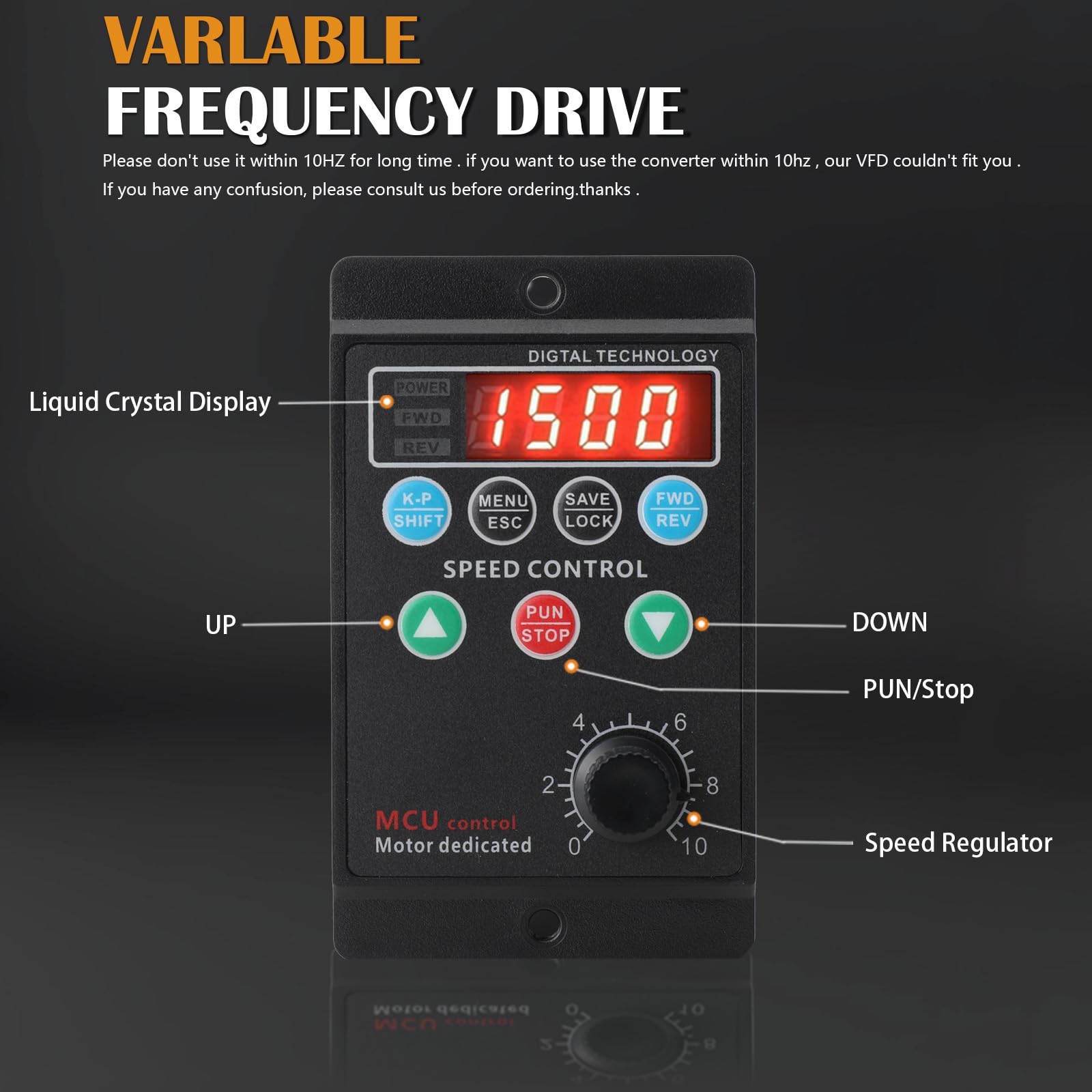 Convertisseur de fréquence, 750 W VFD Convertisseur de fréquence Inverter Inverter Onduleur Variable Frequency Driver Inverter Entrée monophasée et sortie triphasée, pour moteurs triphasés 3