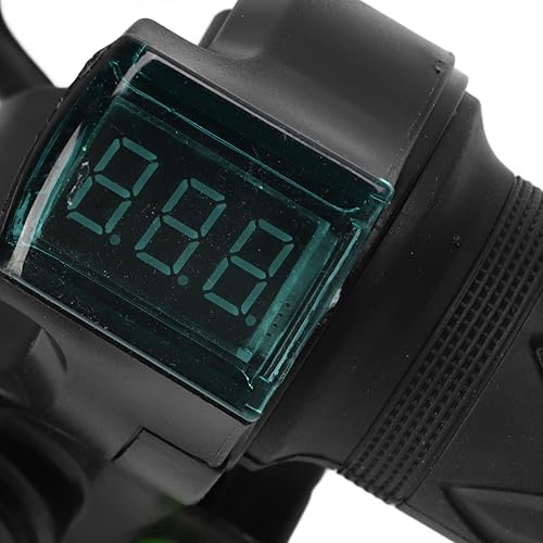 Miniatura 6 de 1 par de empuñaduras de acelerador para manillar, pantalla en tiempo real, agarre del acelerador giratorio con dispensador de fuente roja, para