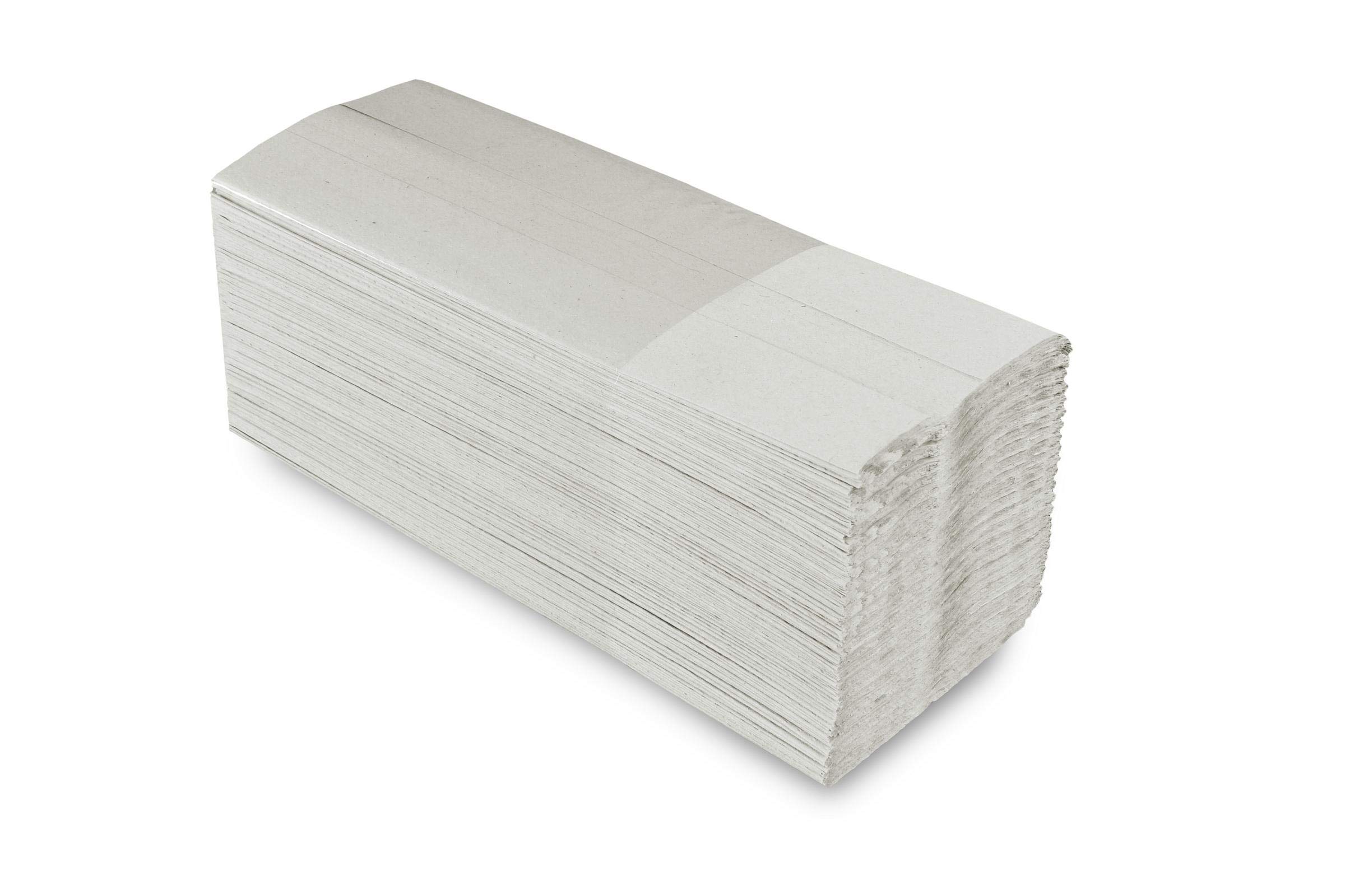 Quicky Ręcznik papierowy, składany C, 25 x 23 cm, 2-warstwowy, rec. szary, 4000 arkuszy, 1 opakowanie (1 x 1 sztuka), HP-99042, brązowy, 25 x 31 cm
