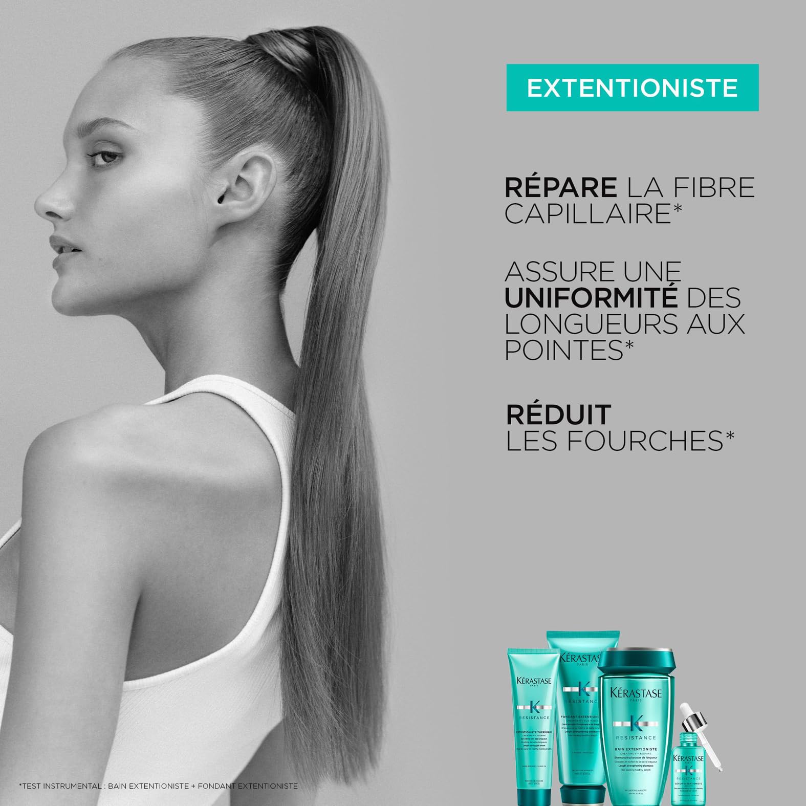 Kérastase, Résistance, Sérum Fortifiant Booster de Longueurs, Pour Cheveux Longs Abîmés, Sérum Extentioniste, 50 ml