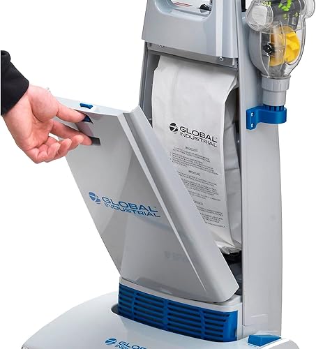 Miniatura 6 de Global Industrial Aspiradora vertical comercial con herramientas a bordo, camino de limpieza de 14 pulgadas de ancho, para alfombras y suelos duros,