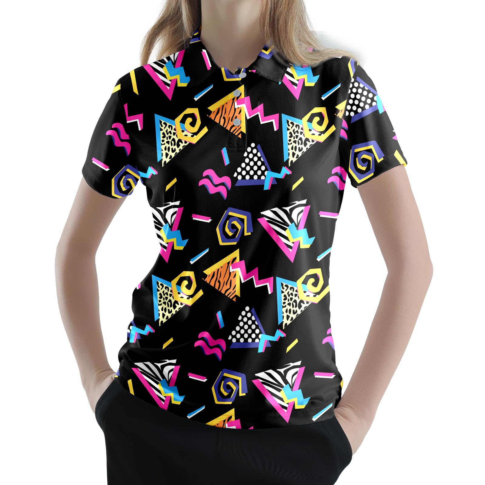Camisas de golf divertidas para mujer, camisa de golf casual