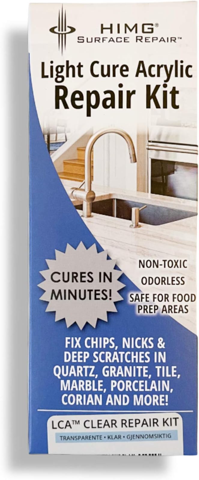 HIMG Granite, Quartz, Marble Surface Repair Kit Clear