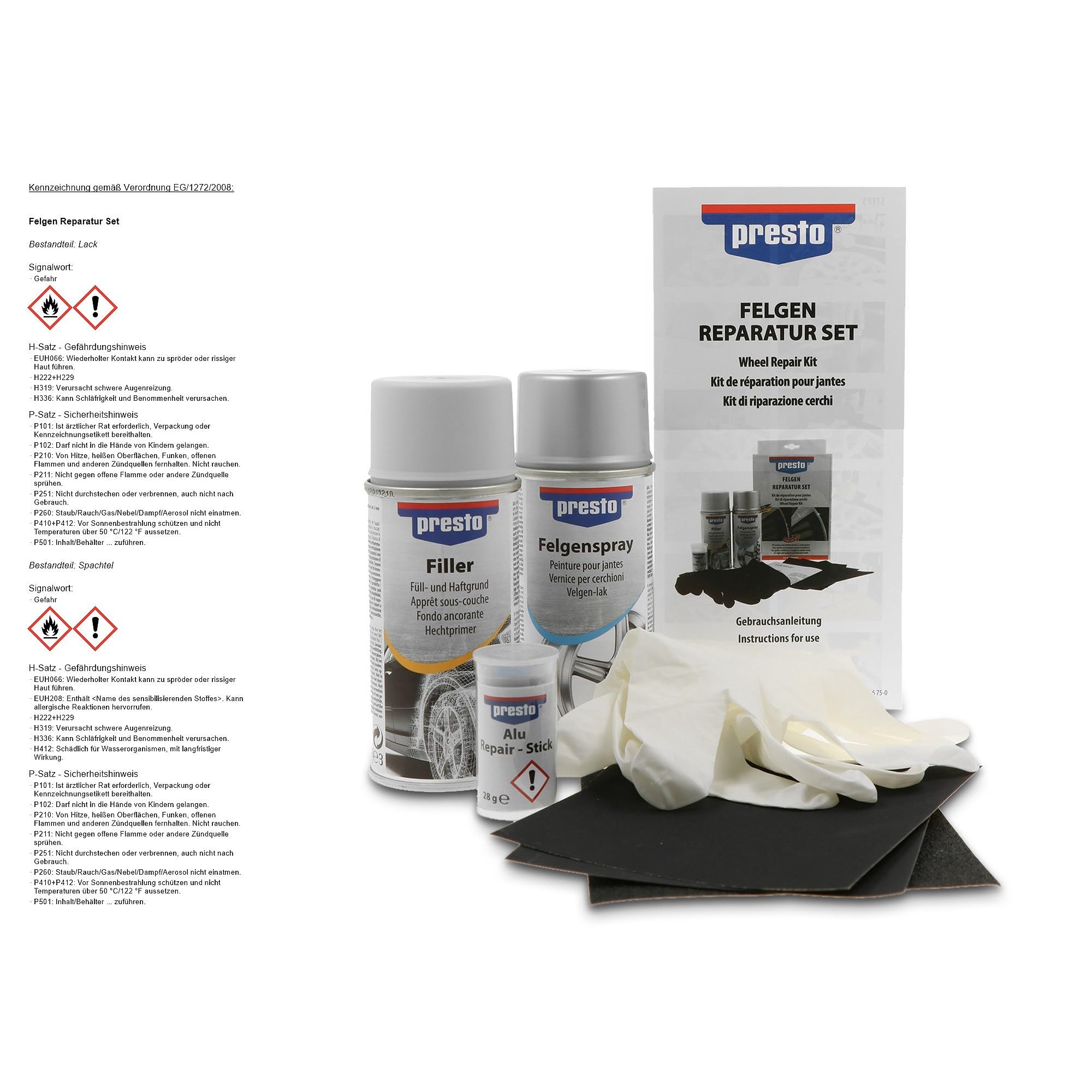 Presto 521171 Kit di Riparazione Ruote