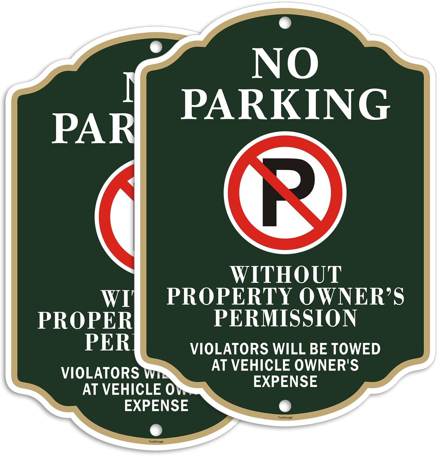 T&R 2 Pack Large No Parking Sign, Violators Will Be Nigeria