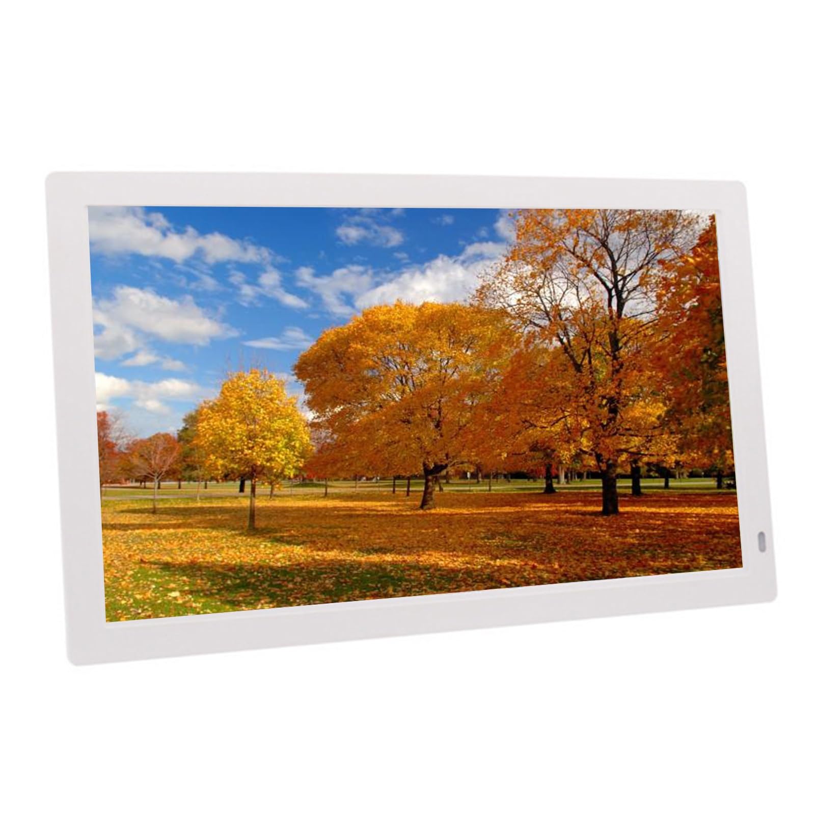 MYUYEE 32-Inch Ips Digital Photo Frame - All-Around Viewing Angle, Wall-Mounted Design, Suitable For Advertising (White)