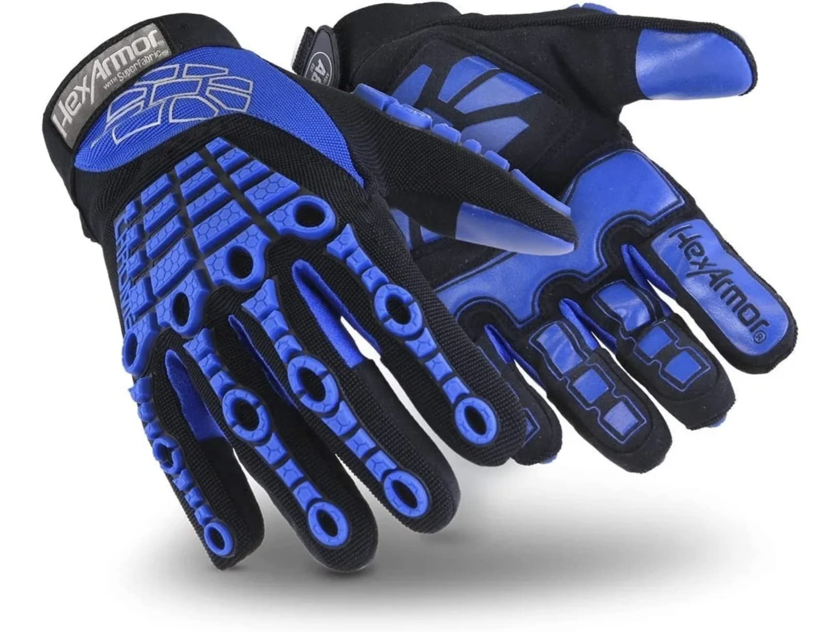 HexArmor Cut-Resistant Impact Protection Padded-Palm Work Gloves | Chrome Series® 4024 | Medium