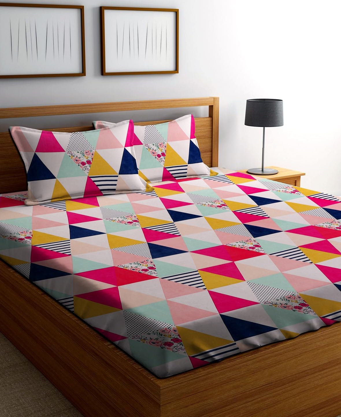 AAZEEM Premium Microfiber Elastic Fitted Bedsheet with 2 Pillow Covers | Double Bed with All Around Elastic 144 TC |Size - 85x90 Inch |Pink (B0BMG444SS) Amazon Price History, Amazon Price Tracker