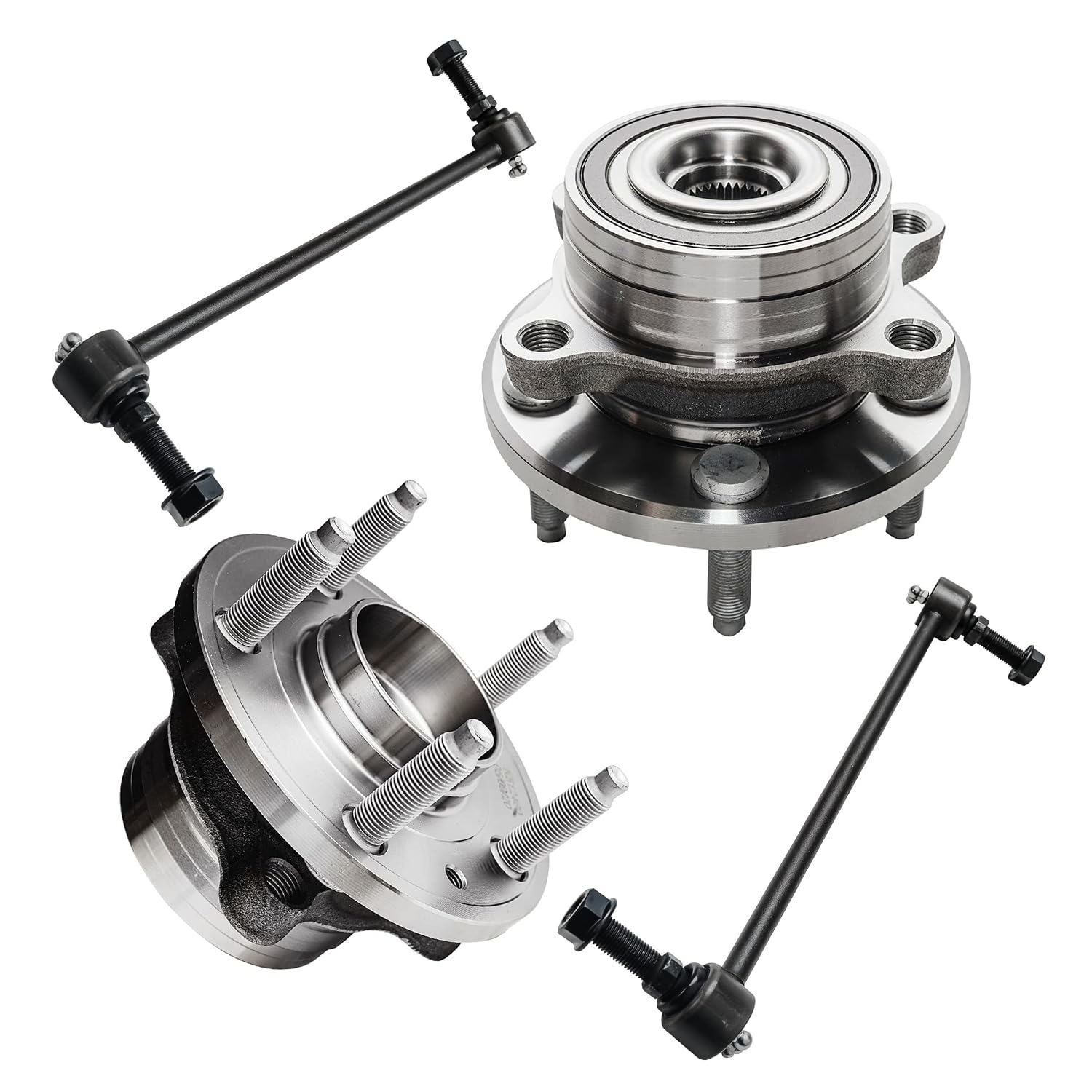 Detroit Axle - Front Wheel Bearing Hubs Kit for 2011-2019 Ford Explorer