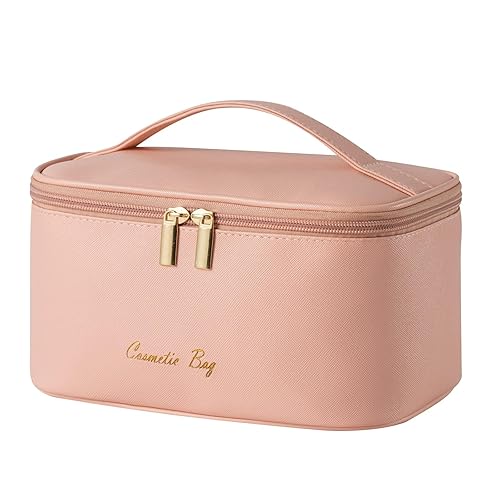 Kitenrom Preppy - Bolsa de maquillaje pequeña de viaje para mujeres y niñas, pequeña bolsa de aseo organizador lindo (rosa raíz)