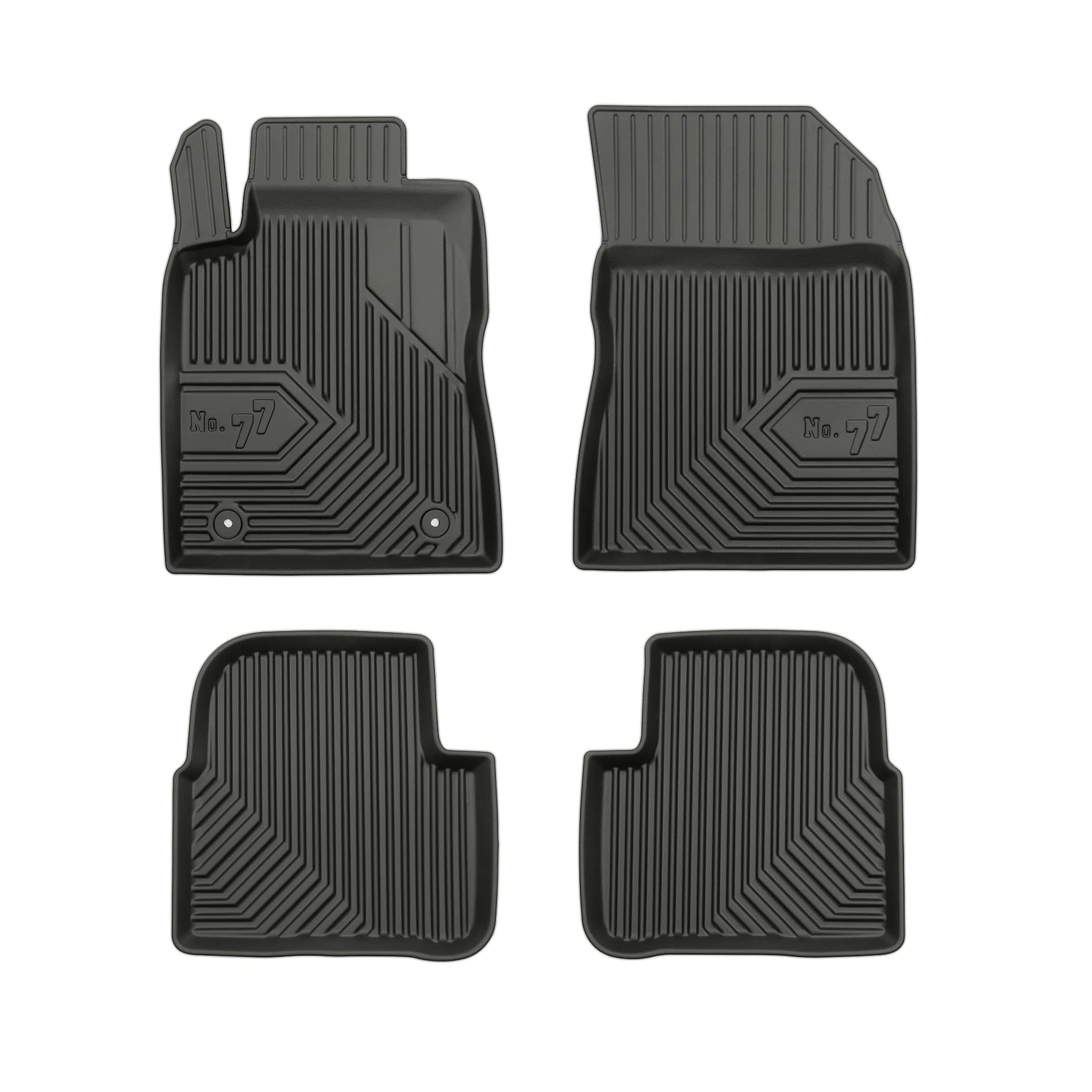 FROGUM No.77 Alfombrillas para Coche Alfombras para Citroën C3 III Desde 2016 | Borde Alto | para Todo el año | Tamaño