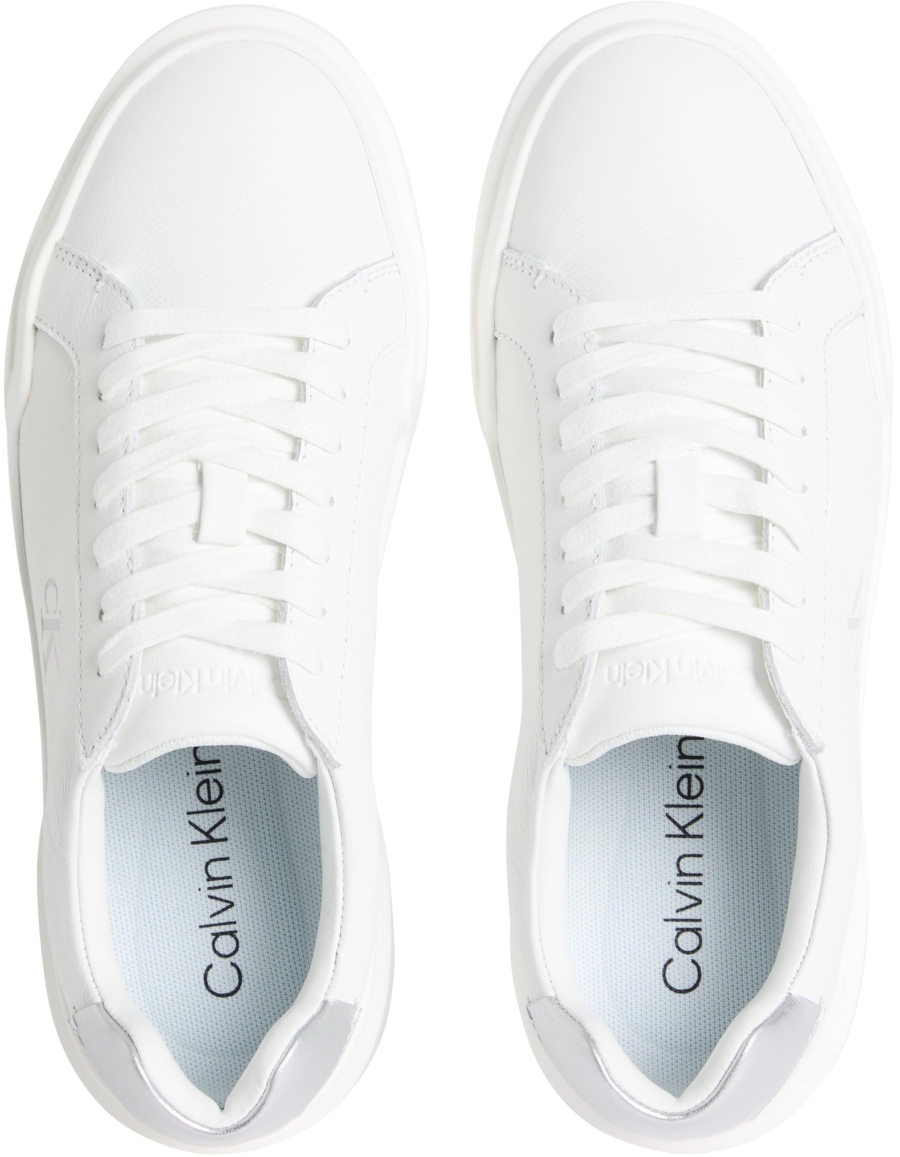 Calvin Klein Chunky Cupsole Laceup LTH Met Yw0yw01948, Parte Superior Baja Mujer