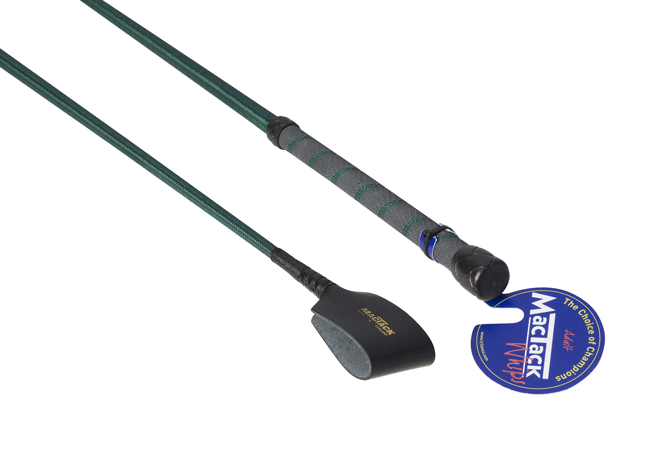 Horse Whips, Mactack, Adult Riding Whips, 26" Bottle Green (MAC5152)