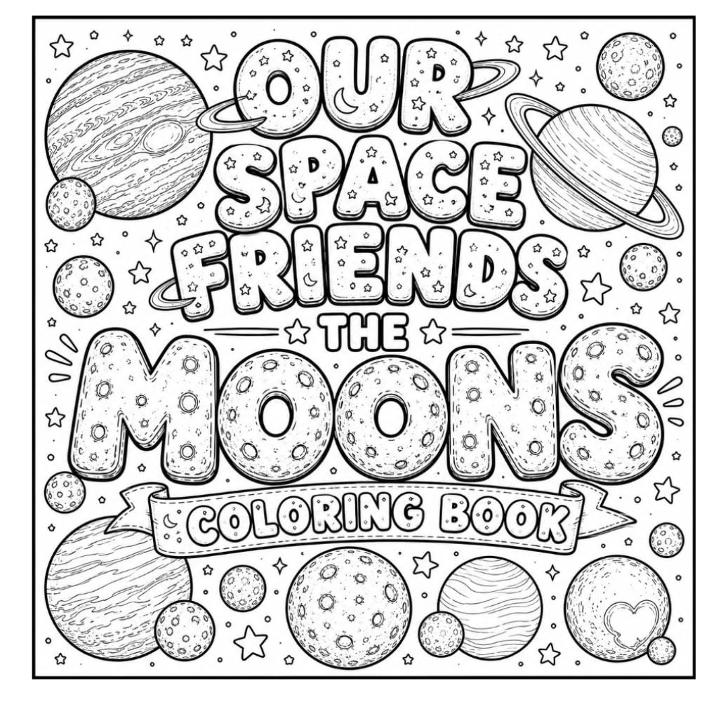 Our Space Friends: The Moons Coloring Book: Coloring Book