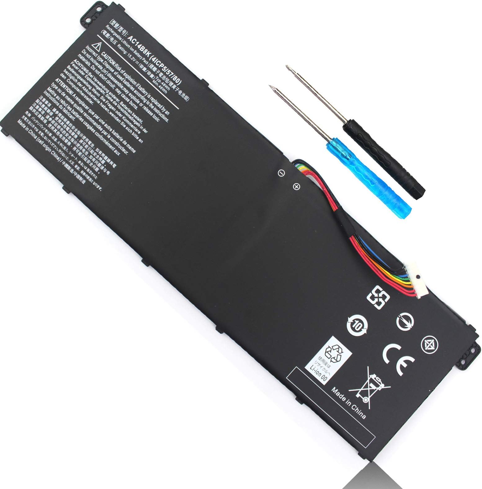 King EBOYEE EBOYEE AC14B8K AC14B3K Battery Compatible Acer Chromebook 11 13 15 CB3-111 Aspire V3-371 E3-111 E3-112 ES1-111 ES1-511 ES1-512 V3 V5 E3 ES1 R3 R5 R7 CB3 CB5 TravelMate P276 B115-M B115-MP