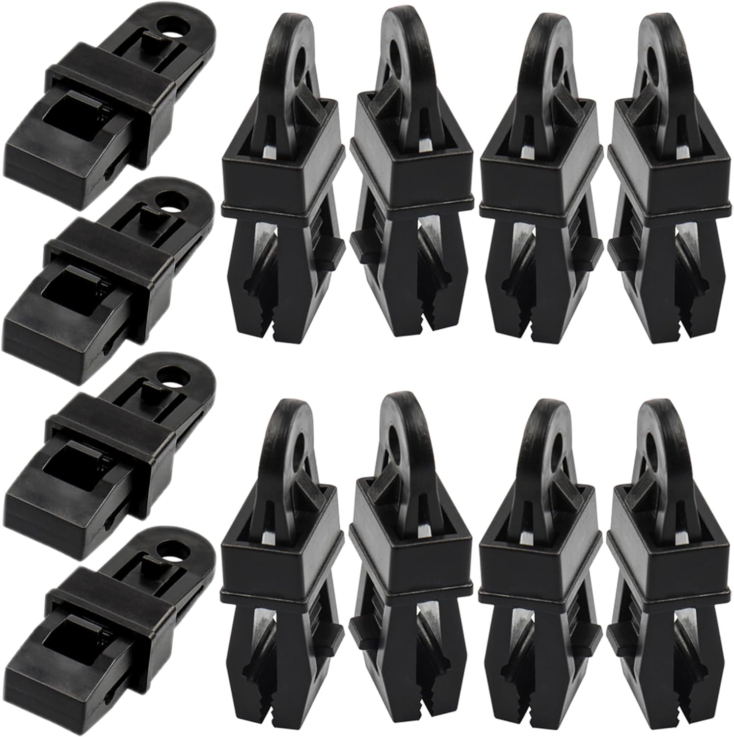 KEWAYO 12Pcs Tarp Clip Clamp, Hochleistungs Plane Clips Set