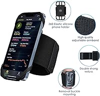 Vista 4 de Cikyner Pulsera para correr, Correr Teléfono Titular Deportes Pulsera 360° Giratorio y Desmontable Correr Teléfono Pulsera para 4.5- 7 '' iPhone