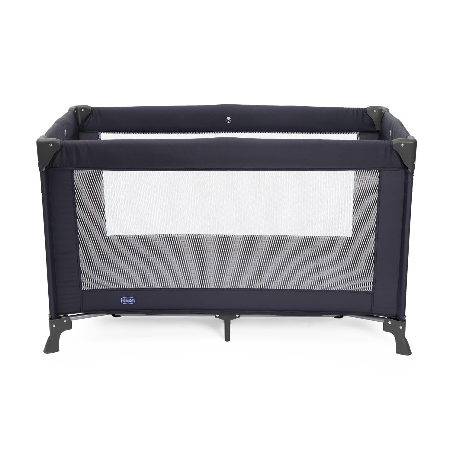Chicco Good Night Lettino Neonati da Viaggio per Bebè e Bambini dalla Nascita fino a 15 kg, Pieghevole e Compatto, Culla da Campeggio con Finestre in Rete e Borsa da Viaggio - Pegaso Blu