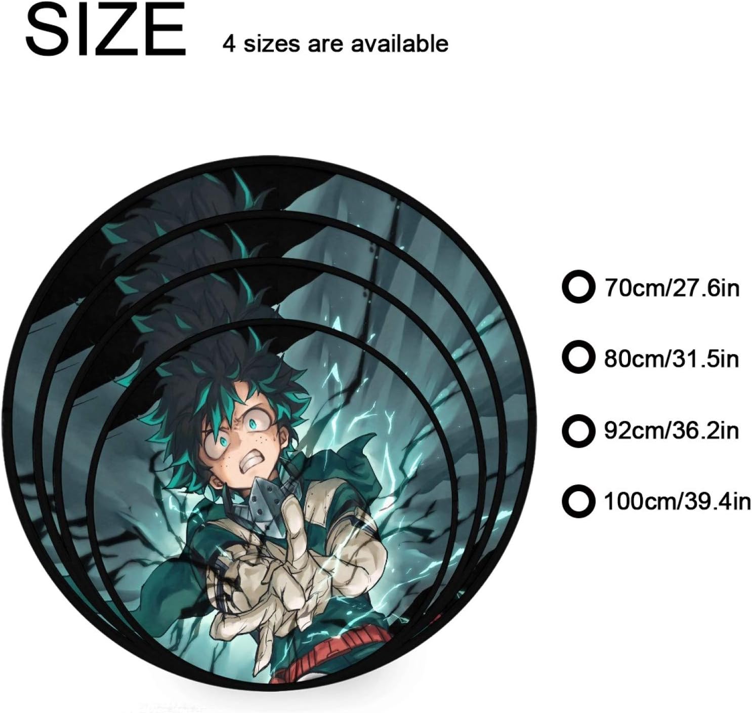 Amazon 緑谷出久 カーペット70 100 Cm 漫画 家 丸いカーペット ファッション 赤ちゃん 漫画 遊び 防水カーペット 子供の寝室 Myyyxqxa ラグ カーペット