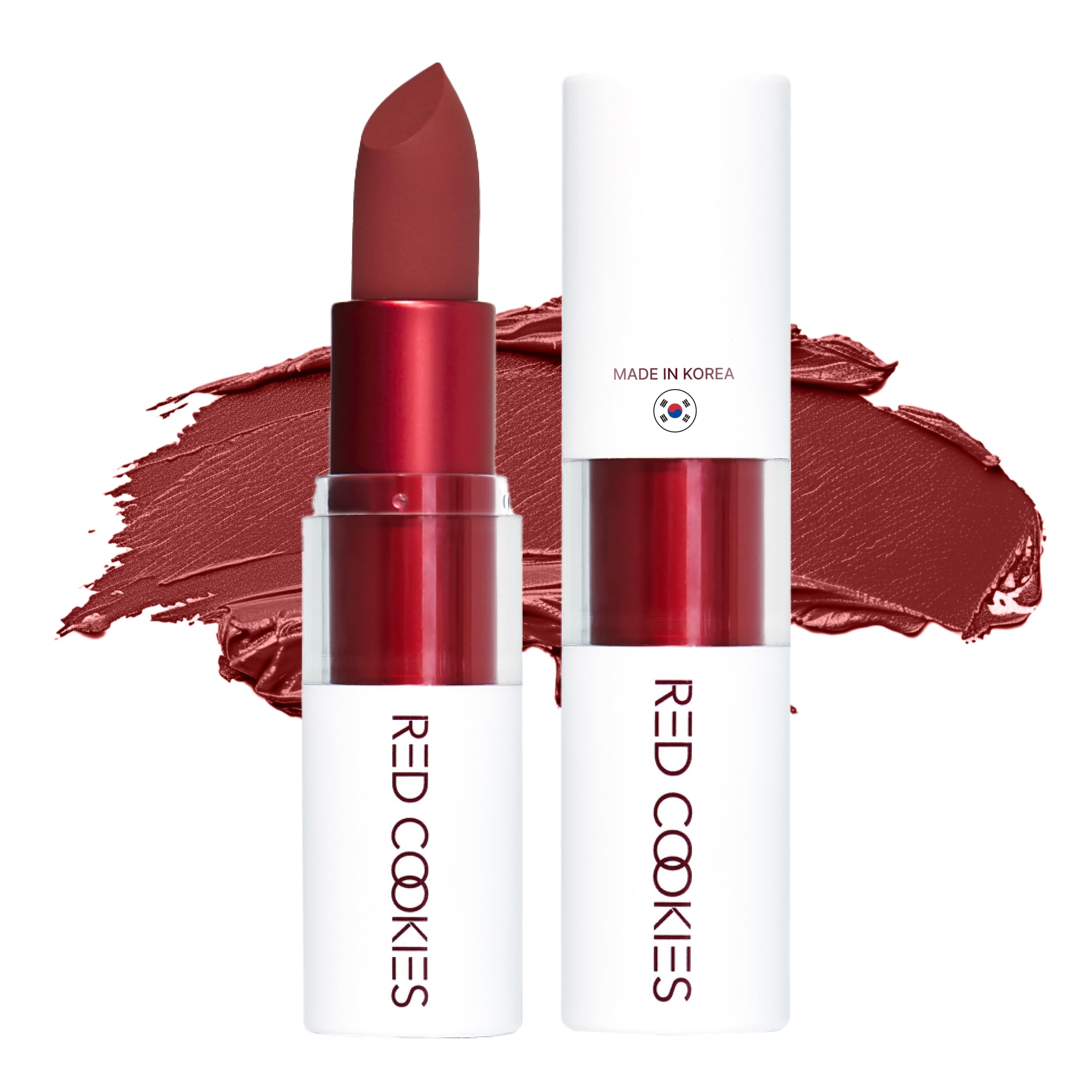 Korean Marshmallow Powder Lipstick - Shade: A1 Twenteen Red
