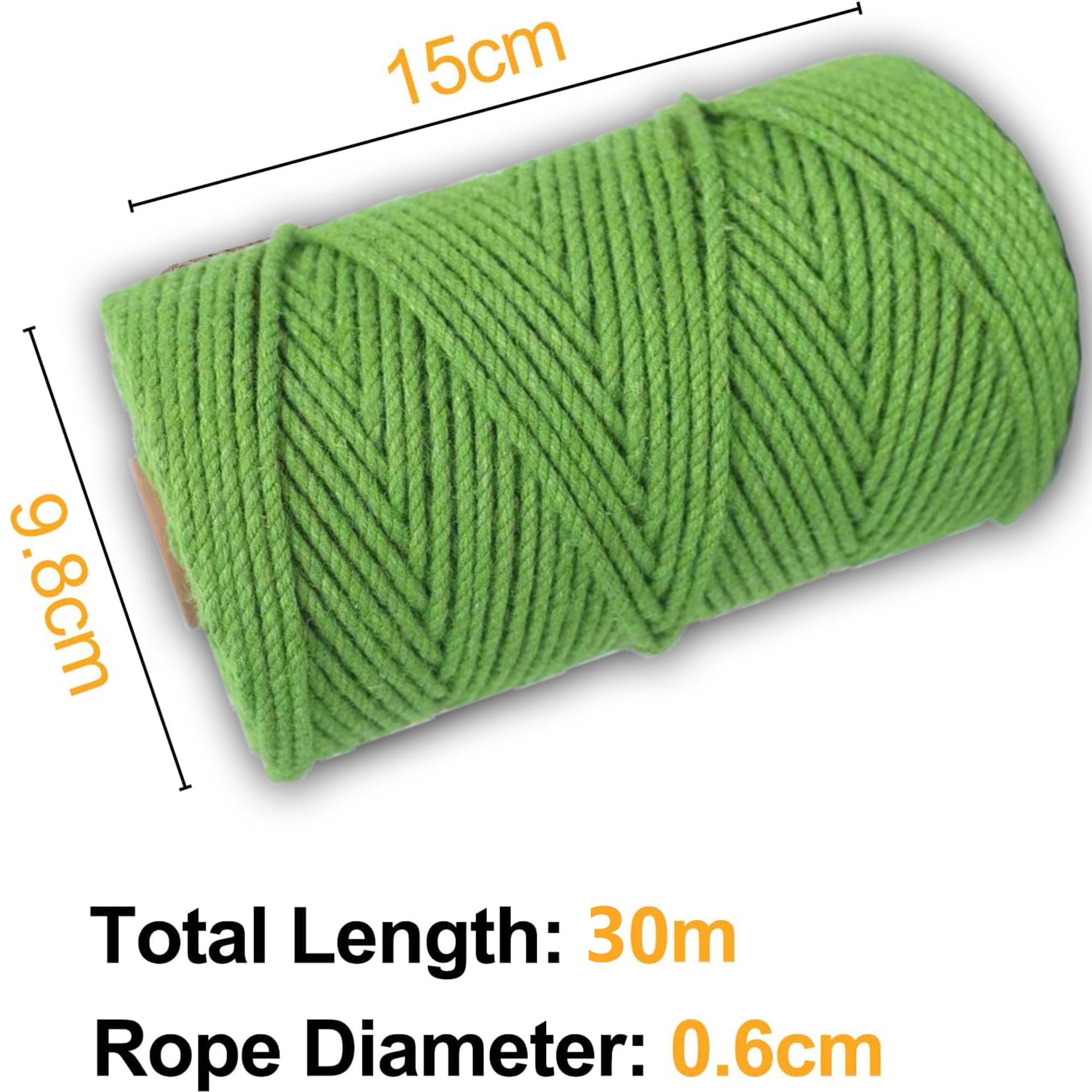 6mm*30m Cordel Rascador para Gatos,Cuerda de sisal para Gatos,Natural Rollo de Cordel,Cuerda de Yute Gruesa para Decoración de Jardín y para El árbol Rascador de Gato