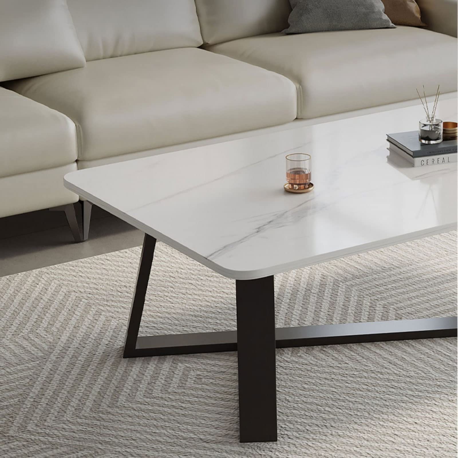 Amazon.com: Living Room Table 39inch Coffee Table with Rock