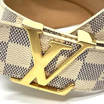 ルイヴィトン ダミエアズール サンチュール LV イニシャル ベルト M9609 LOUIS VUITTON - 美品✨ルイヴィトン ダミエ アズール サン