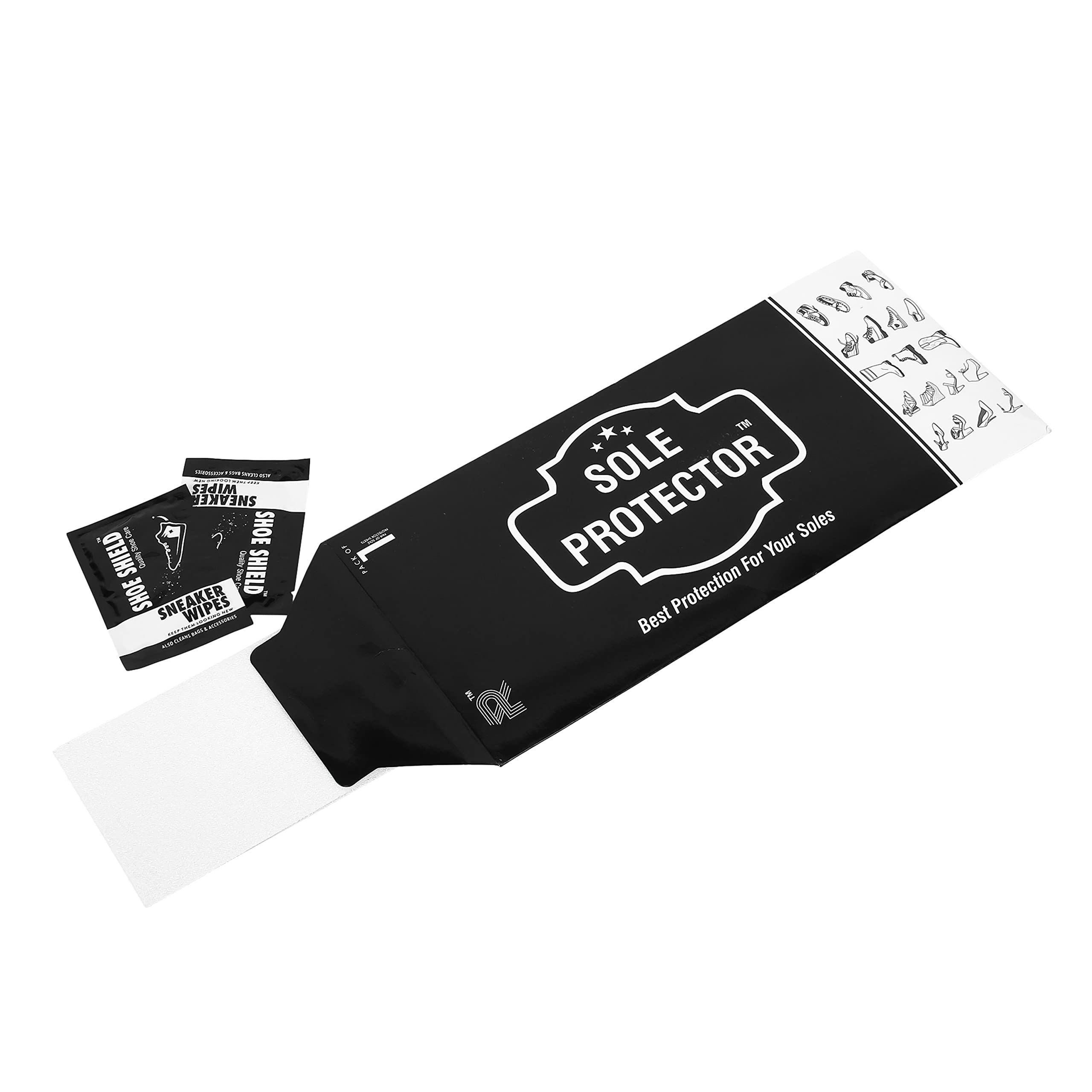 SOLE PROTECTOR The Ultimate Sole Protector for Sneakers (1 PAIR) | Size - Up to UK12 / EU 47 Transparent (B0BM56JXK1) Amazon Price History, Amazon Price Tracker