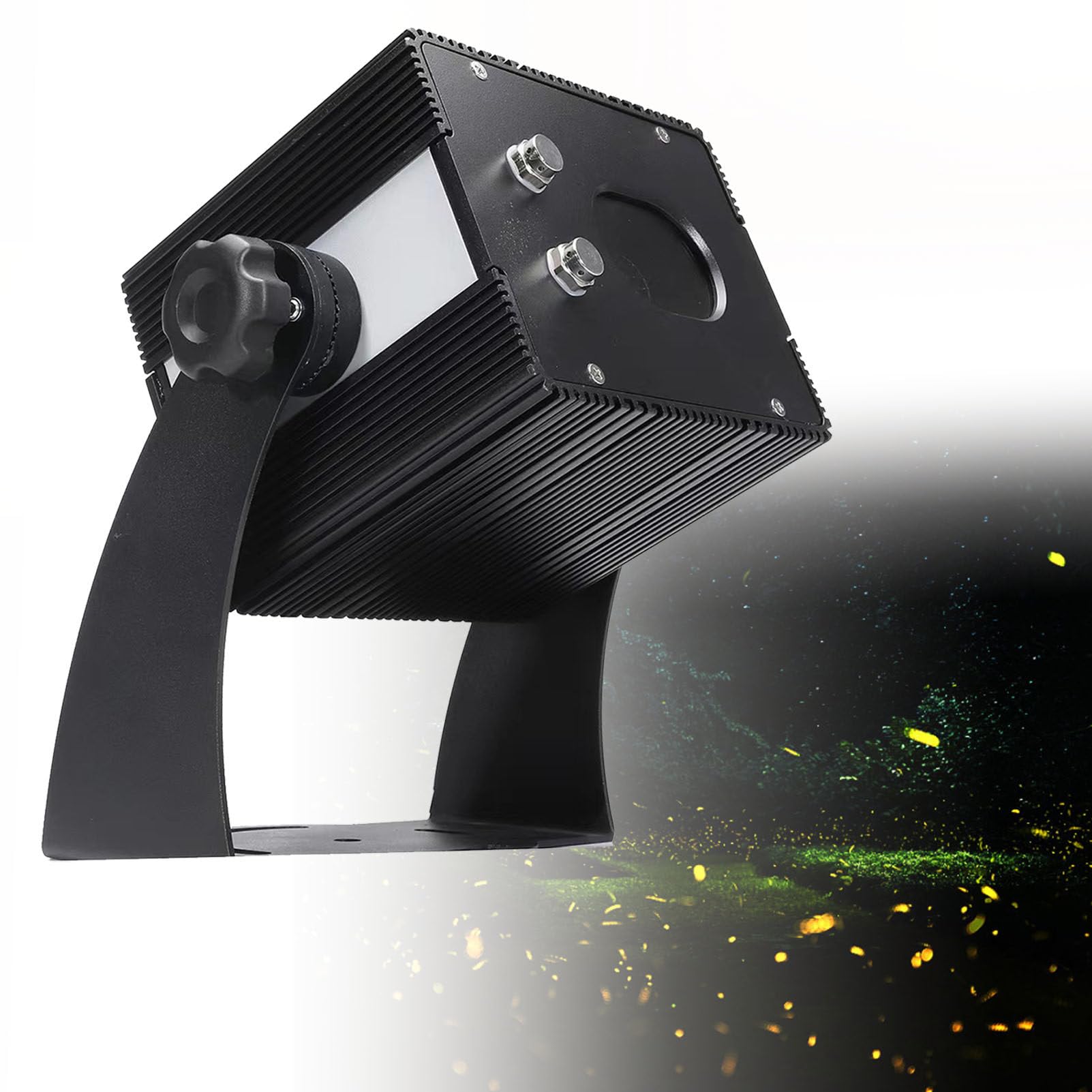 Lampe de projecteur Lucciola dynamique, lumière paysage à LED, avec lumières étoilées, projecteur de Noël, pour jardin, décor de patio (blanc)
