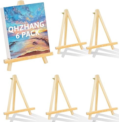 Caballetes de madera de 9.4 pulgadas, soporte de caballete para pintar lienzos, arte y manualidades, trípode, caballete de fiesta de pintura,