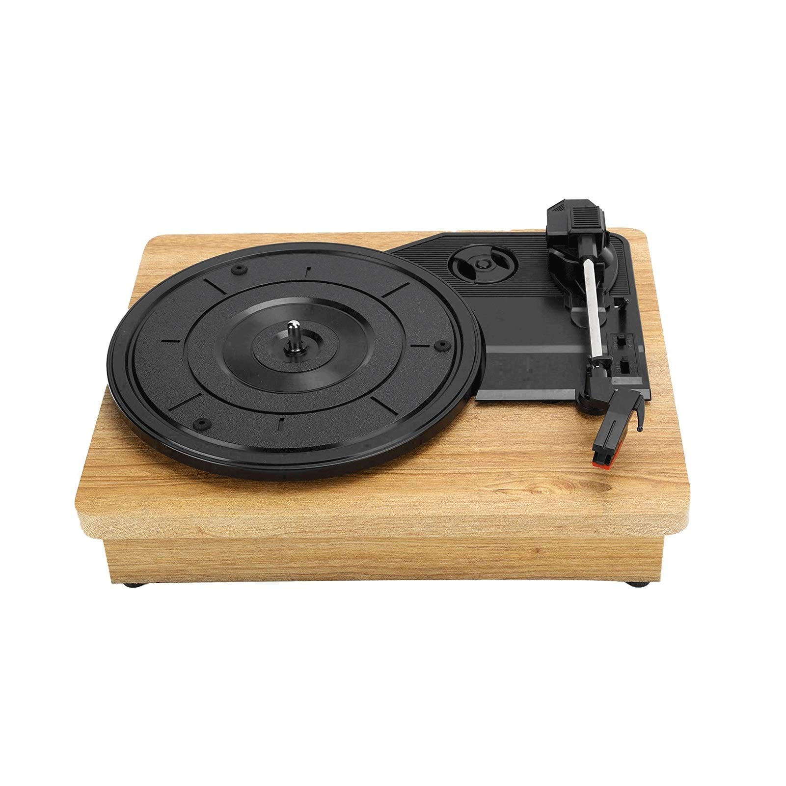 Lecteur Disque Vinyle Portable, 33/45/78 TR/Min, Platine Vinyle à 3 Vitesses avec Haut-Parleur stéréo, Sortie numérique USB, Lecteur Disque stéréo en Vinyle, Prend en Charge Les disques vinyles 7", 1